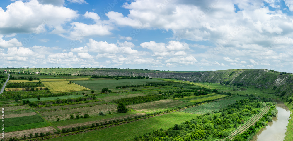 Beautiful panoramic view of Old Orhei, Republic of Moldova