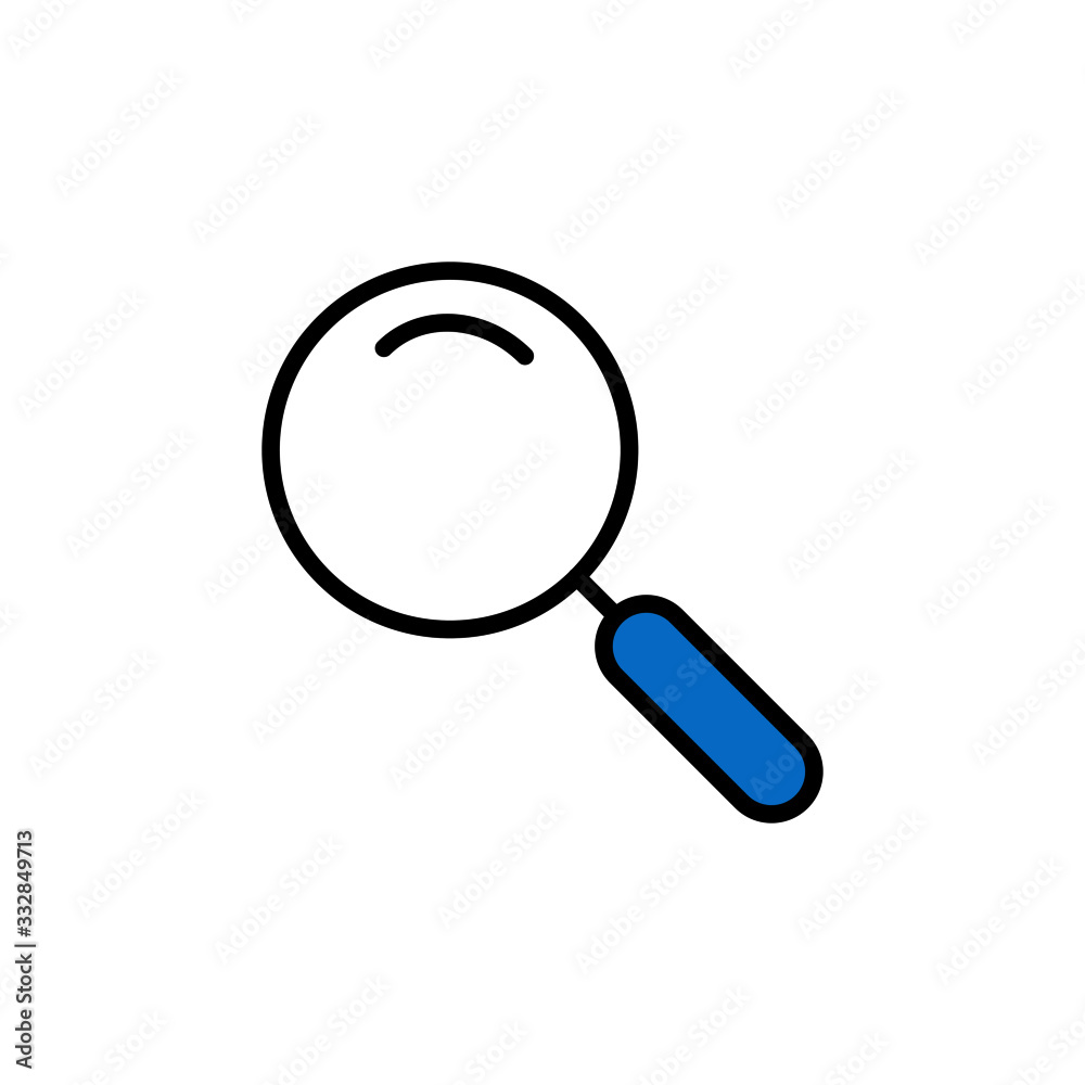 magnifying glass isolated on white background magnifying glass isolated on white background