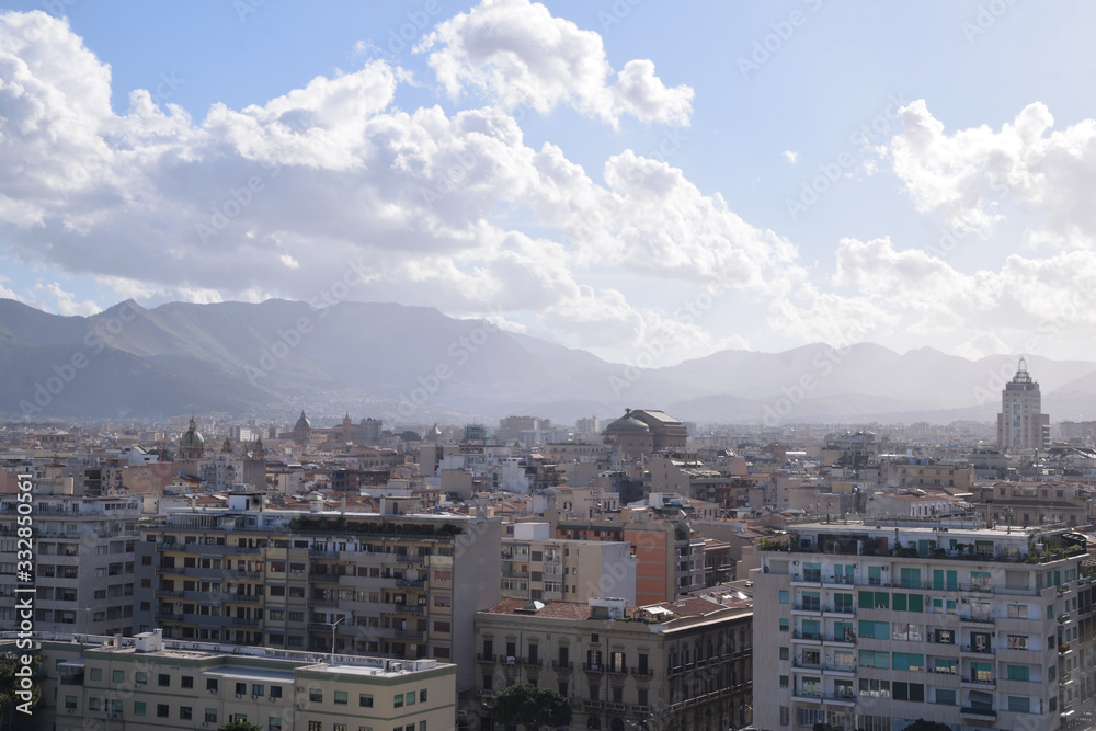Naklejka premium Panorami di Palermo