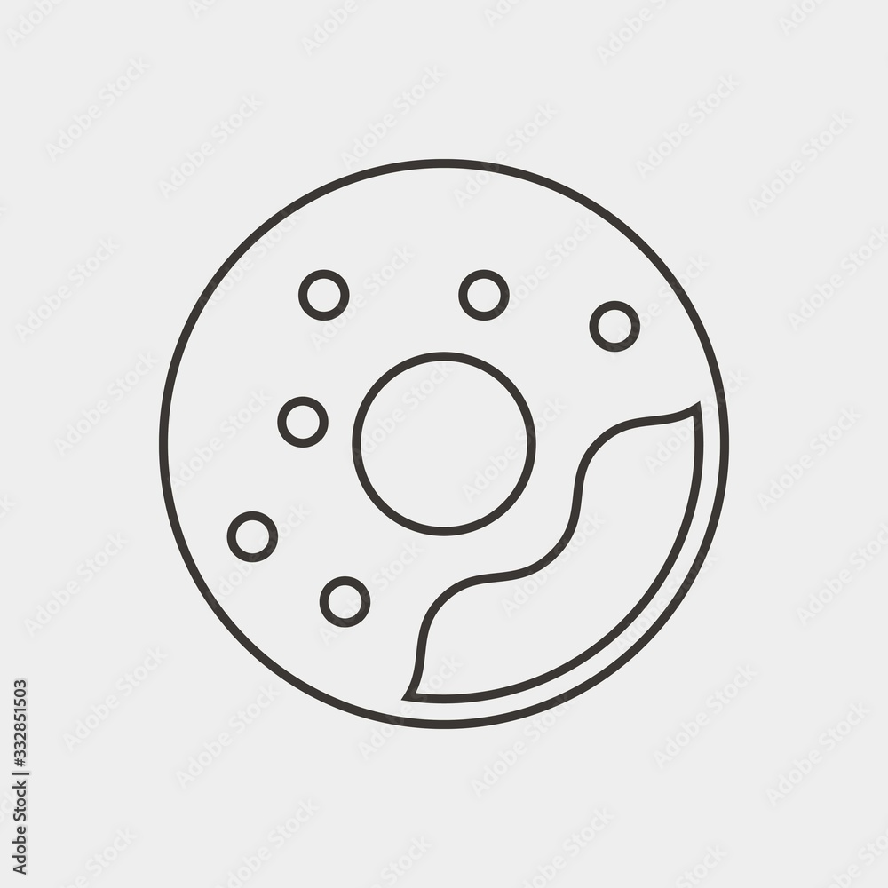doughnut icon vector illustration and symbol for website and graphic design doughnut icon vector illustration and symbol for website and graphic design