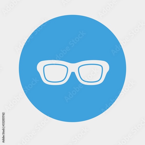 eye glasses contact lenses icon vector illustration and symbol for website and graphic design