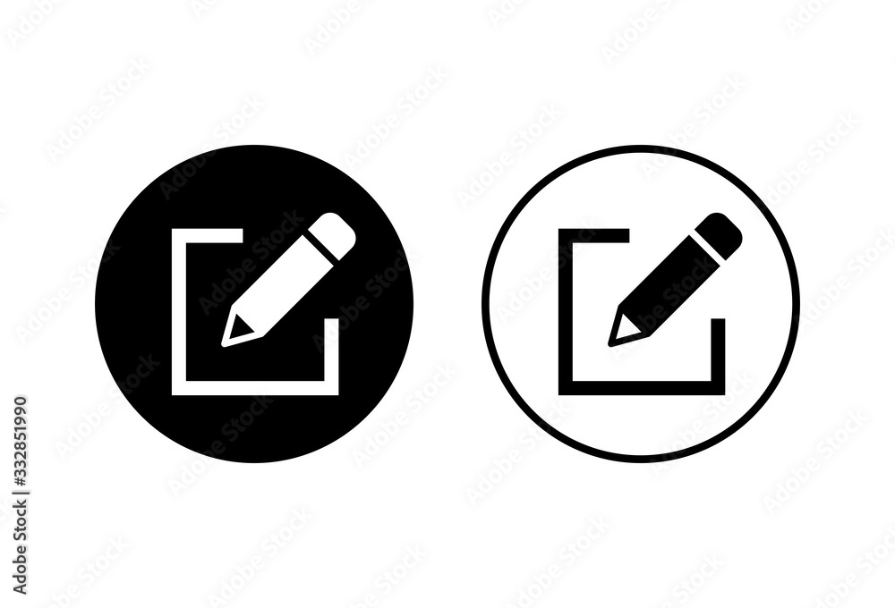 Edit icons set on white background. Pencil icon. sign up Icon vector Edit icons set on white background. Pencil icon. sign up Icon vector