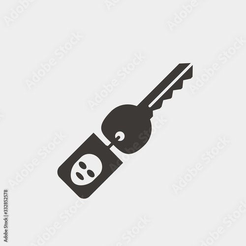 hacker access key icon vector illustration and symbol for website and graphic design