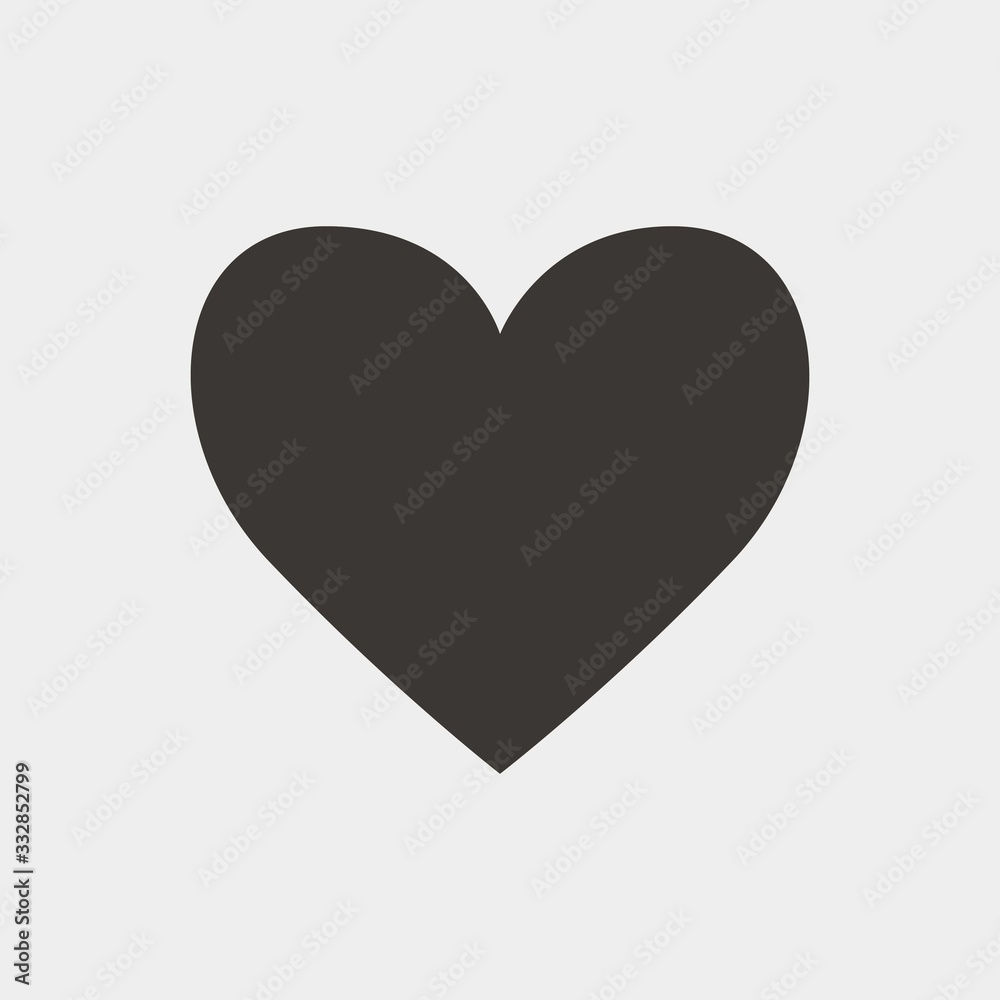 heart love icon vector illustration and symbol for website and graphic design