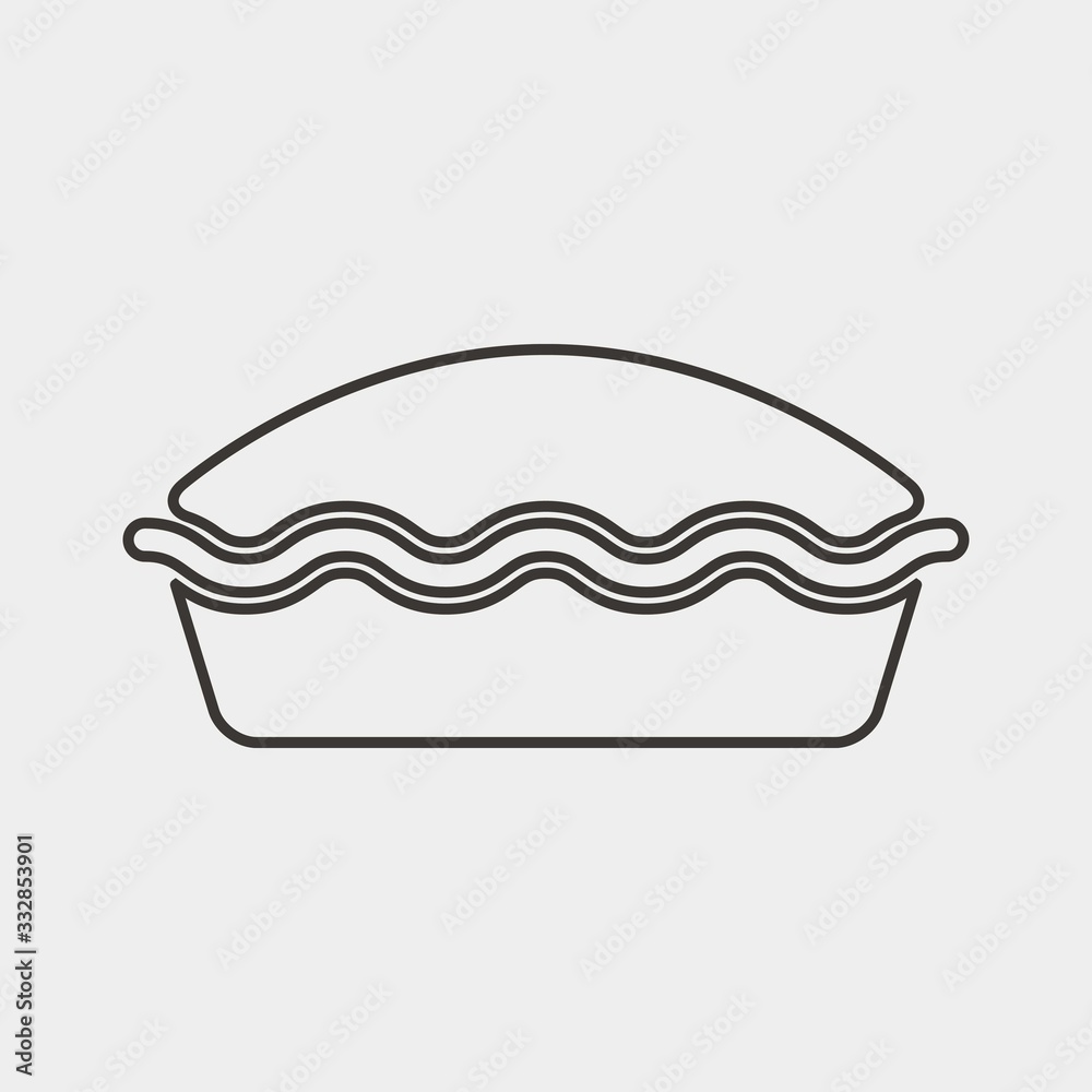 pan cake icon vector illustration and symbol for website and graphic design