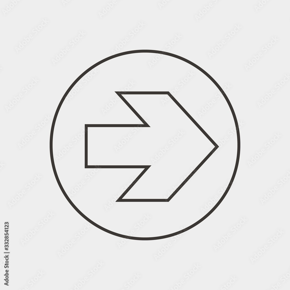 right arrow icon vector illustration and symbol for website and graphic design right arrow icon vector illustration and symbol for website and graphic design