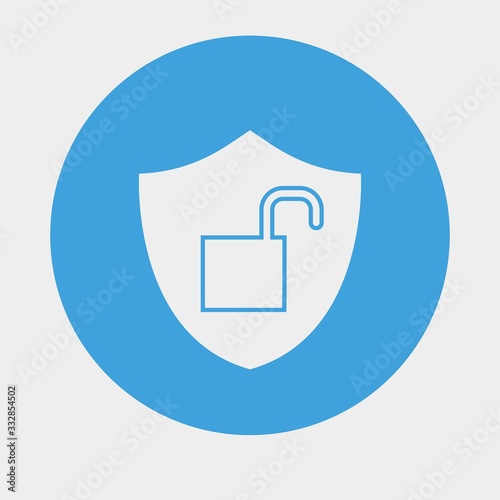 security bypass icon vector illustration and symbol for website and graphic design