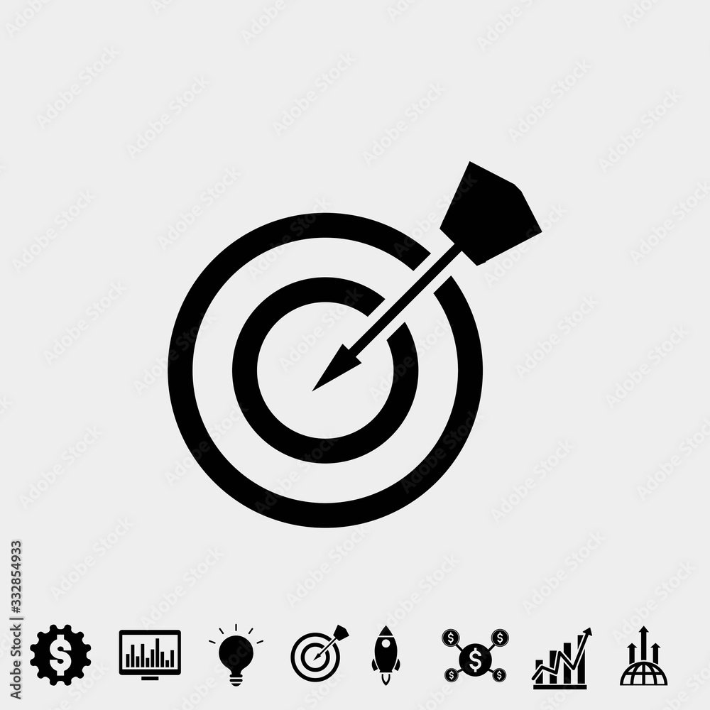 target aim icon vector illustration and symbol for website and graphic design target aim icon vector illustration and symbol for website and graphic design