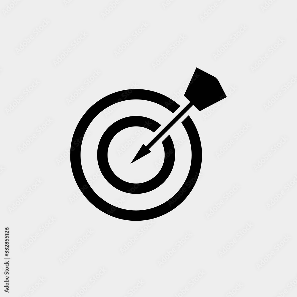 target aim icon vector illustration and symbol for website and graphic design target aim icon vector illustration and symbol for website and graphic design