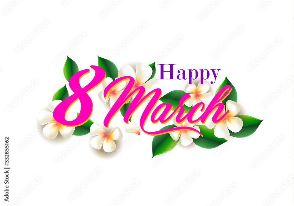 Obraz premium Cartoon style spring poster. Decorate lettering text and bright colorful elements. Vector illustration.