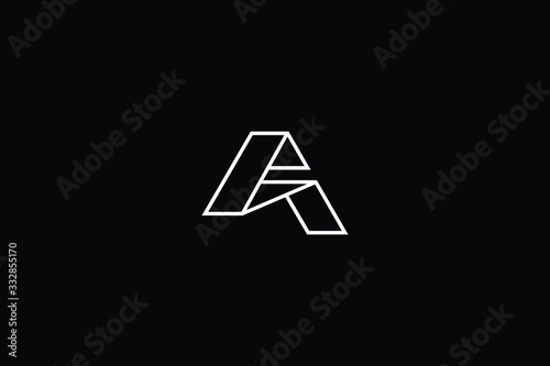 Free Download Minimal elegant monogram art logo. Outstanding professional trendy awesome artistic 3D Q AQ QA initial based Alphabet icon logo. Premium Business logo White color on black background - GFXLoad