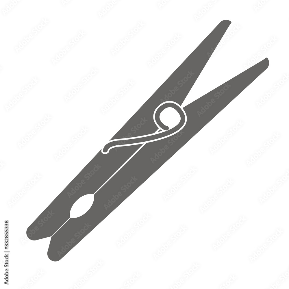Cloth pin icon vector illustration design isolated Cloth pin icon vector illustration design isolated