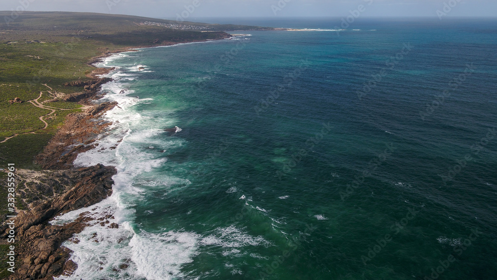 Aerial Drone Images Grace Town waves crashing over Rocks Perth Western Australia Aerial Drone Images Grace Town waves crashing over Rocks Perth Western Australia