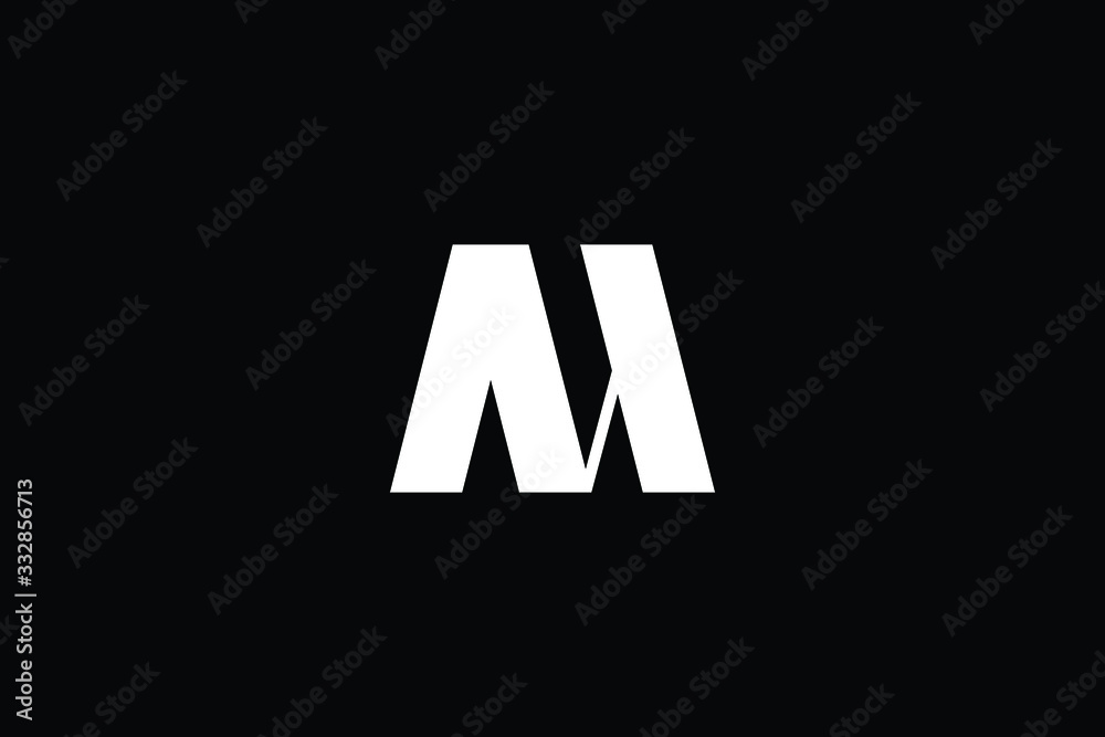 Minimal elegant monogram art logo. Outstanding professional trendy awesome artistic M MN NM initial based Alphabet icon logo. Premium Business logo White color on black background Minimal elegant monogram art logo. Outstanding professional trendy awesome artistic M MN NM initial based Alphabet icon logo. Premium Business logo White color on black background