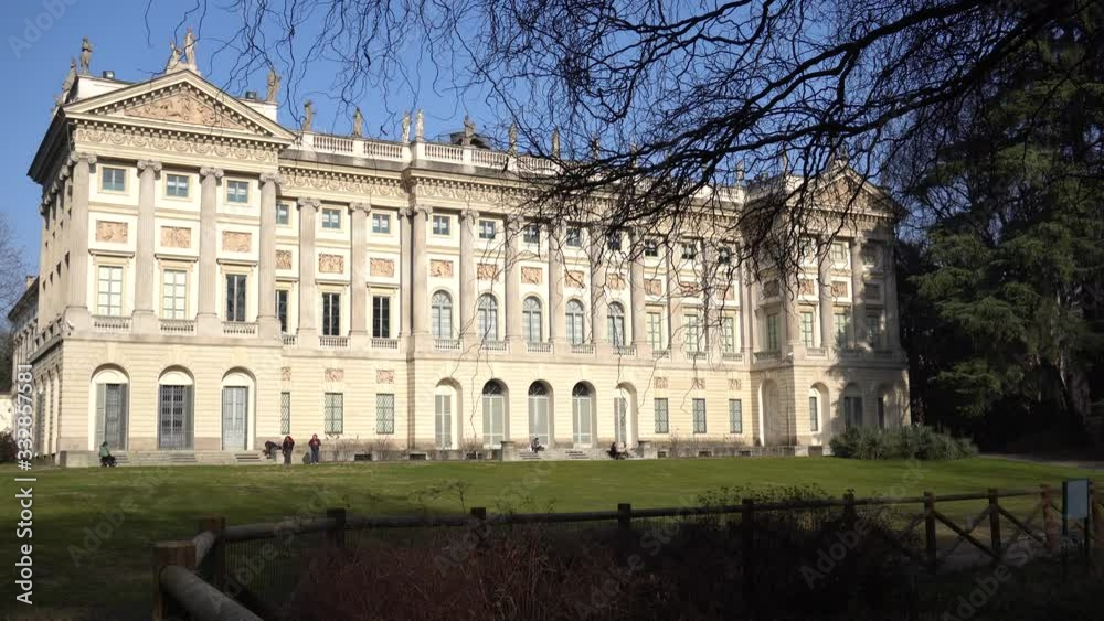 Italy , Milan - Villa Reale is a interesting garden place to visit in downtown of the city near Porta Venezia Italy , Milan - Villa Reale is a interesting garden place to visit in downtown of the city near Porta Venezia
