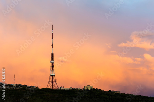 Yerevan TV tower on Nork hill, armenia
