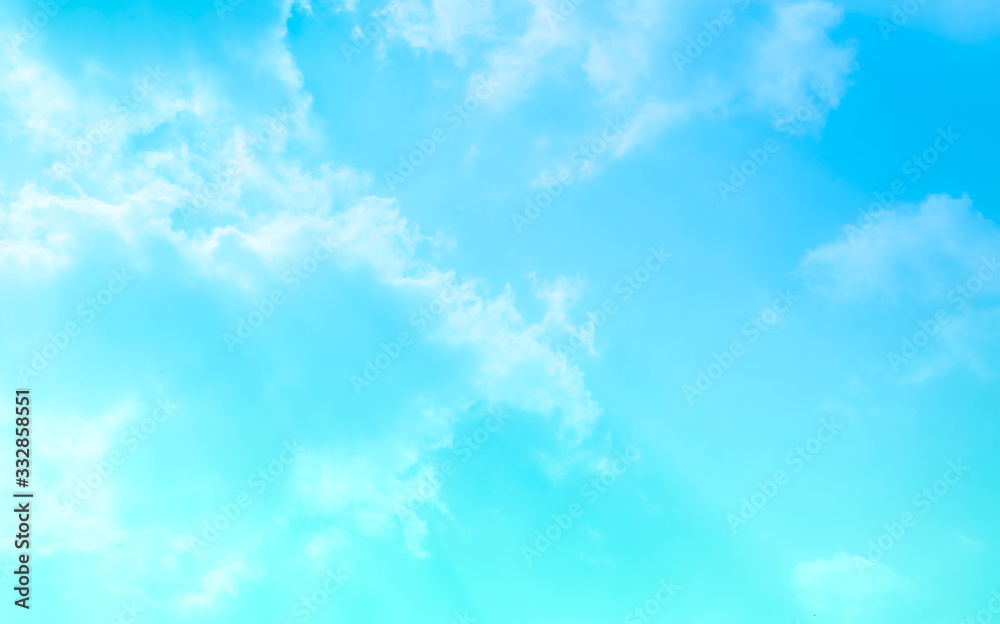 blue sky with beautiful natural white clouds