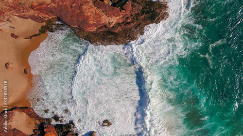 Aerial Drone Videos Kalbarri National Park Red Bluff Western Australia 