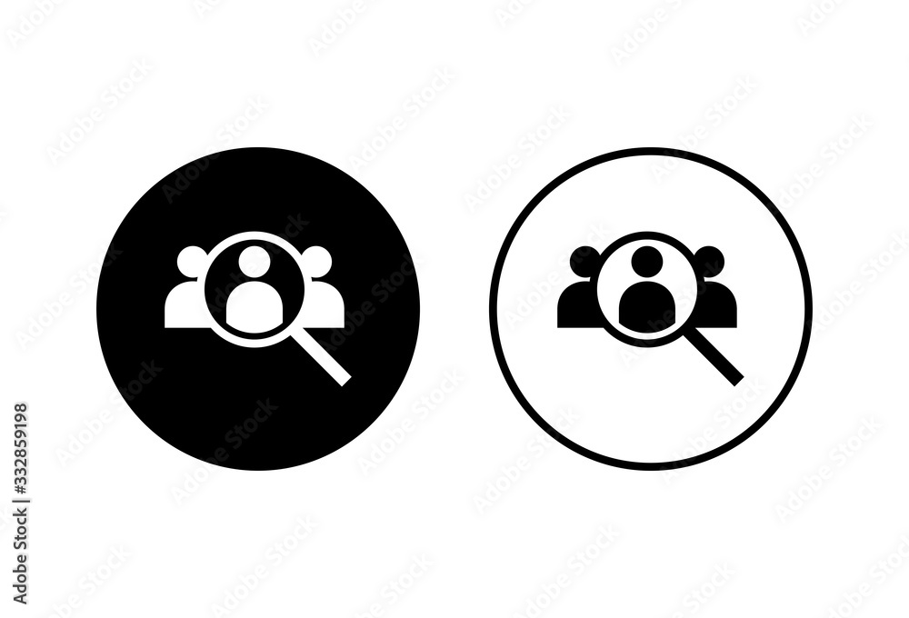 Hiring icons set on white background. Human resources concept. Recruitment. Search job vacancy icon. Hire. Find people icon Hiring icons set on white background. Human resources concept. Recruitment. Search job vacancy icon. Hire. Find people icon