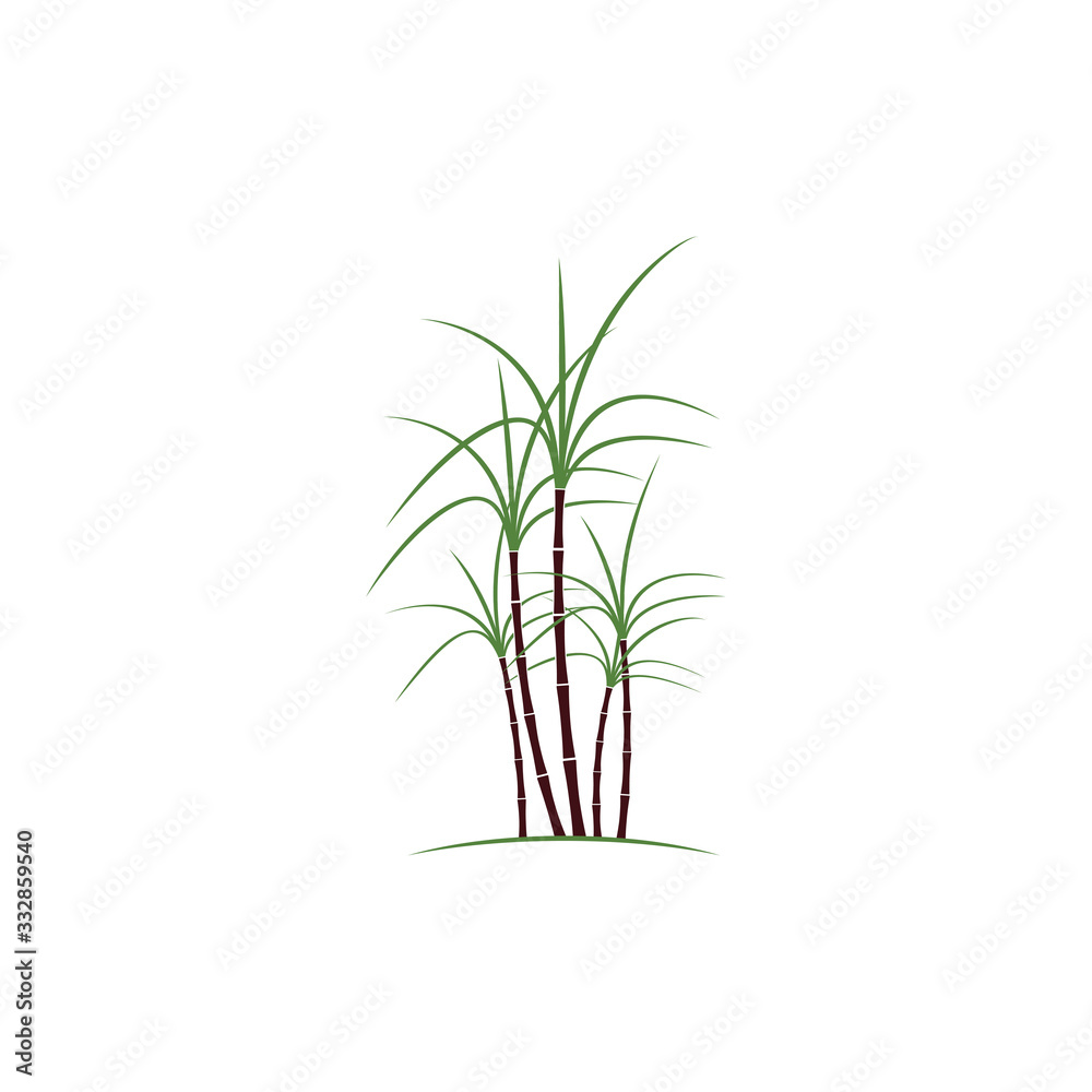 Sugar cane Logo Template vector symbol