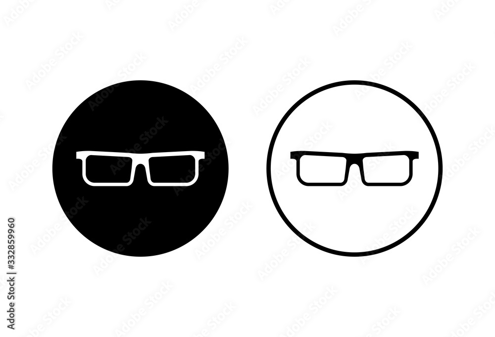 Glasses icons set vector on white background. Stylish Eyeglasses. Glasses icon on white background. Optical concept Glasses icons set vector on white background. Stylish Eyeglasses. Glasses icon on white background. Optical concept