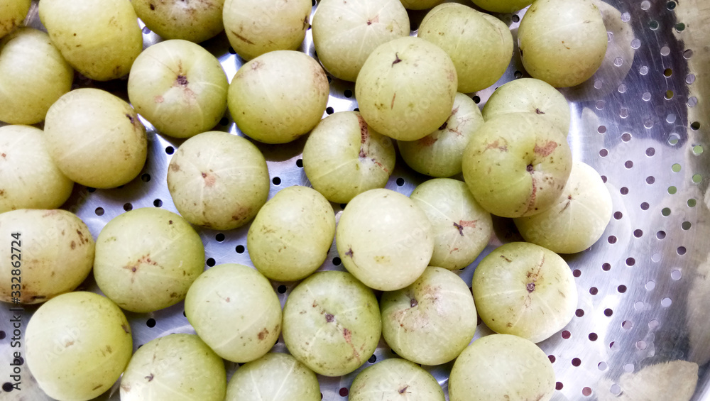 Indian gooseberry, fruit has medicinal properties. Indian gooseberry, fruit has medicinal properties.