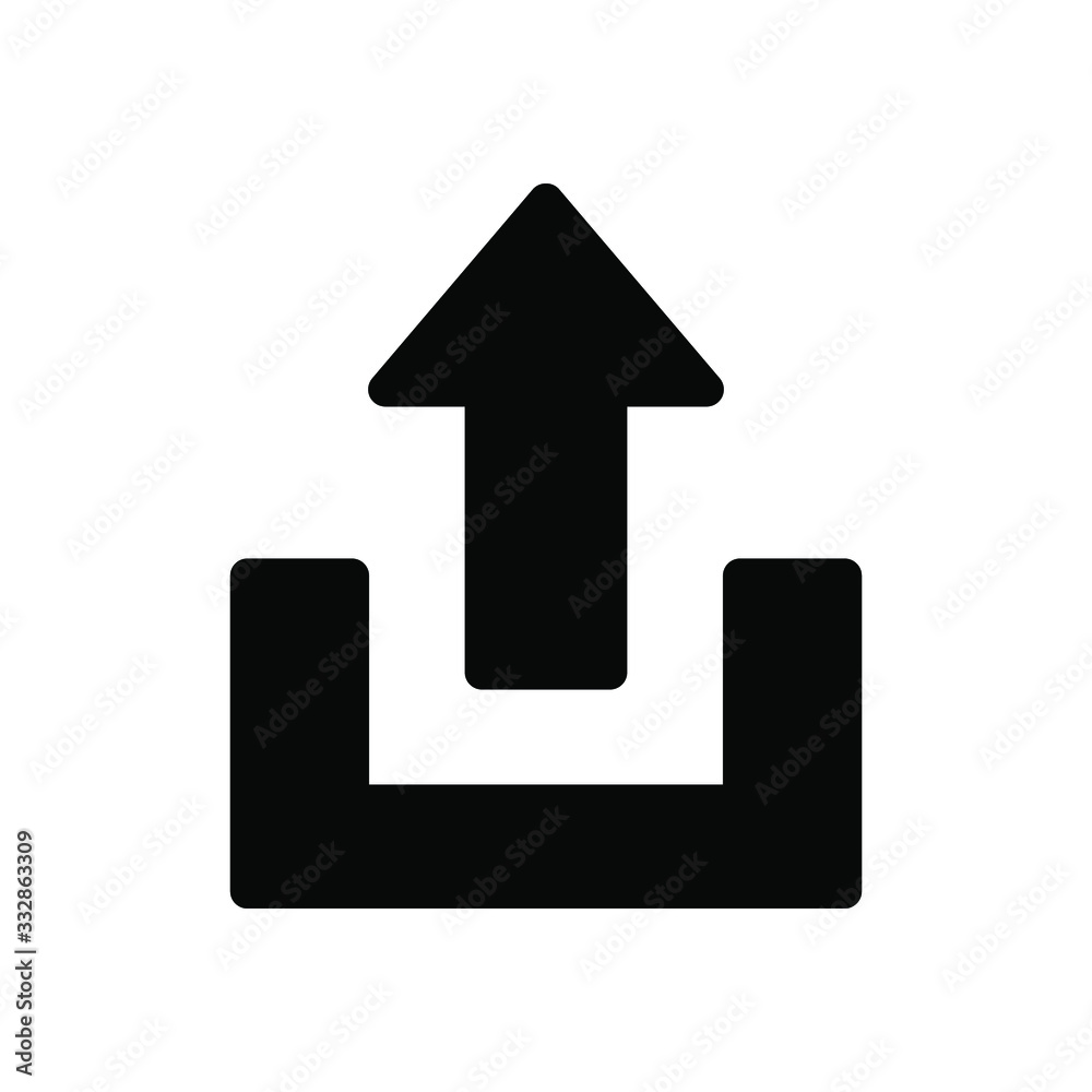 Upload icon file , best vector template logo design emblem isolated illustration ,connection outline solid background white