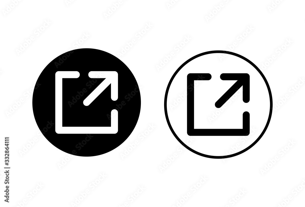 External link symbol vector icons set. Link icon on white background. Link vector icon. Hyperlink chain symbol External link symbol vector icons set. Link icon on white background. Link vector icon. Hyperlink chain symbol