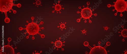 Novel Coronavirus (2019-nCoV). Global virus and disease spread. COVID-19. Coronavirus concept. Vector illustration. 