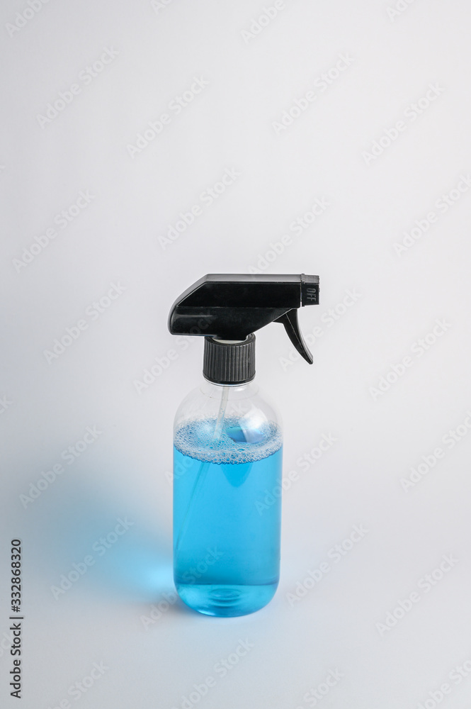 Corona virus or COVID-19 prevention concept. Alcohol cleaning gel bottle isolated on black background. Hygiene concept. Alcohol sanitizers or alcohol gel from pump bottle Corona virus or COVID-19 prevention concept. Alcohol cleaning gel bottle isolated on black background. Hygiene concept. Alcohol sanitizers or alcohol gel from pump bottle