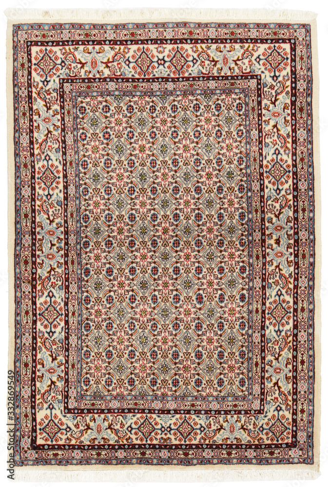 Old and modern Persian Colourful Arabesque and handmade carpet, rug gelim, patchwork, and Gabbeh with the pattern.