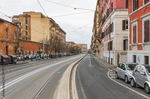 Fototapeta Naklejka Na Ścianę i Meble -  Following the coronavirus outbreak, the italian Government has decided for a massive curfew, leaving even the Old Town, usually crowded, completely deserted
