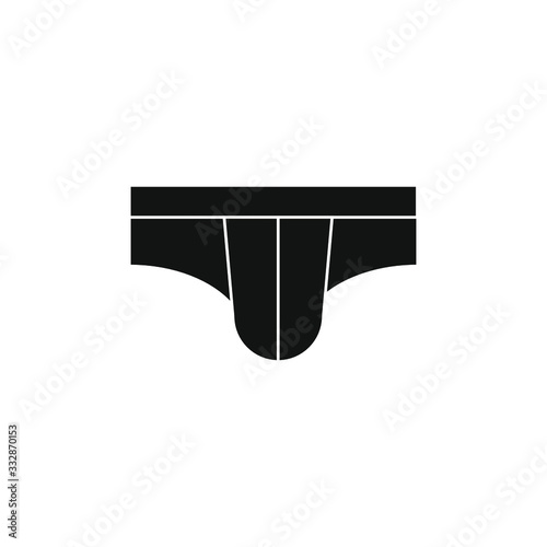 white underpants on white background