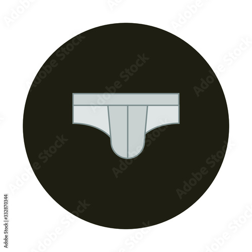 white underpants on white background