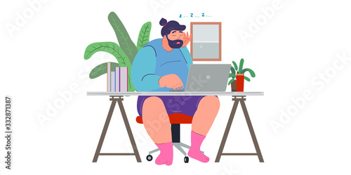 a freelancer working from home preventing from corona virus, covid-19 pandemic