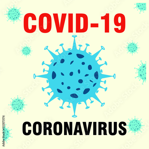 Novel Coronavirus (2019-nCoV). Virus Covid 19-NCP. Coronavirus nCoV denoted is single-stranded RNA virus.