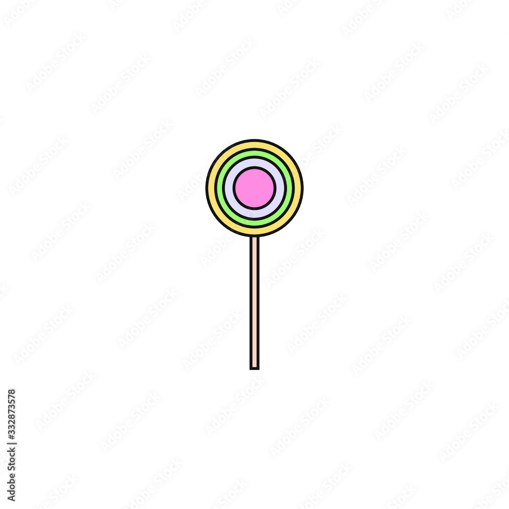 sugar lollipop on white background sugar lollipop on white background