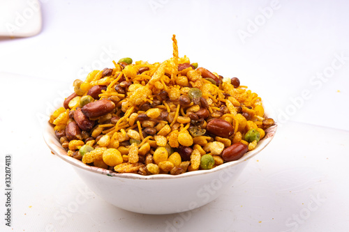 Принти на полотні traditional indian navratan mixture namkeen