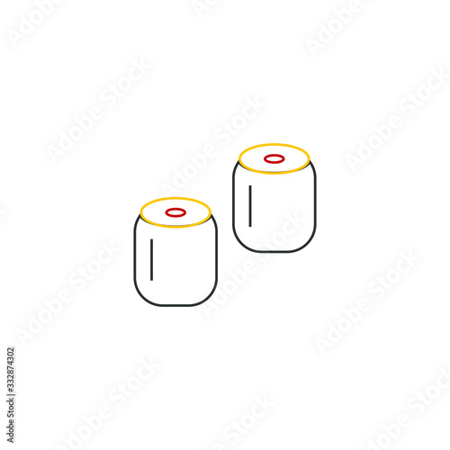 sushi japanese food on white background