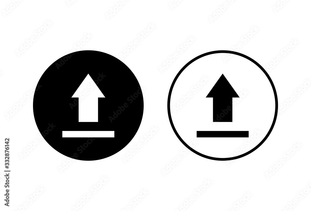 Upload icons set on white background. Upload sign icon. Upload button. Load symbol. Upload icons set on white background. Upload sign icon. Upload button. Load symbol.