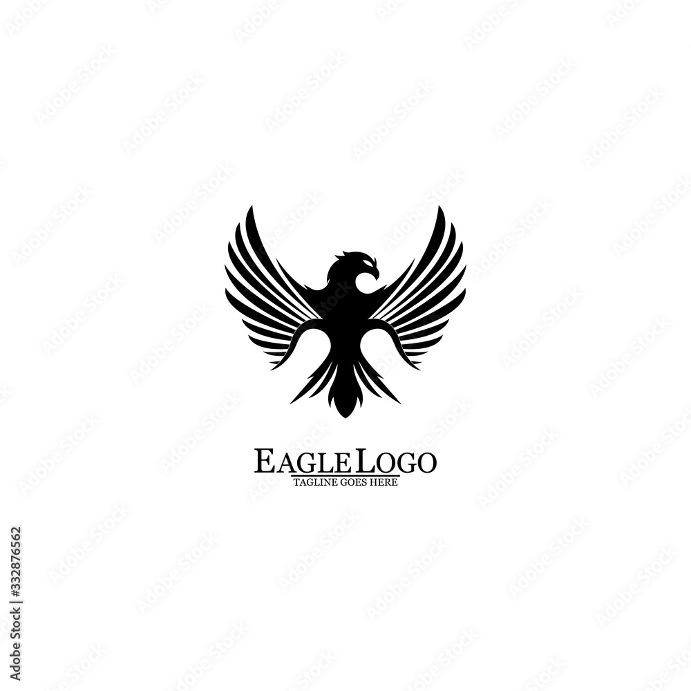 Fototapeta premium Eagle icon logo design vector template