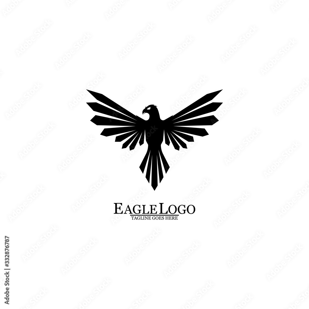 Obraz premium Eagle icon logo design vector template