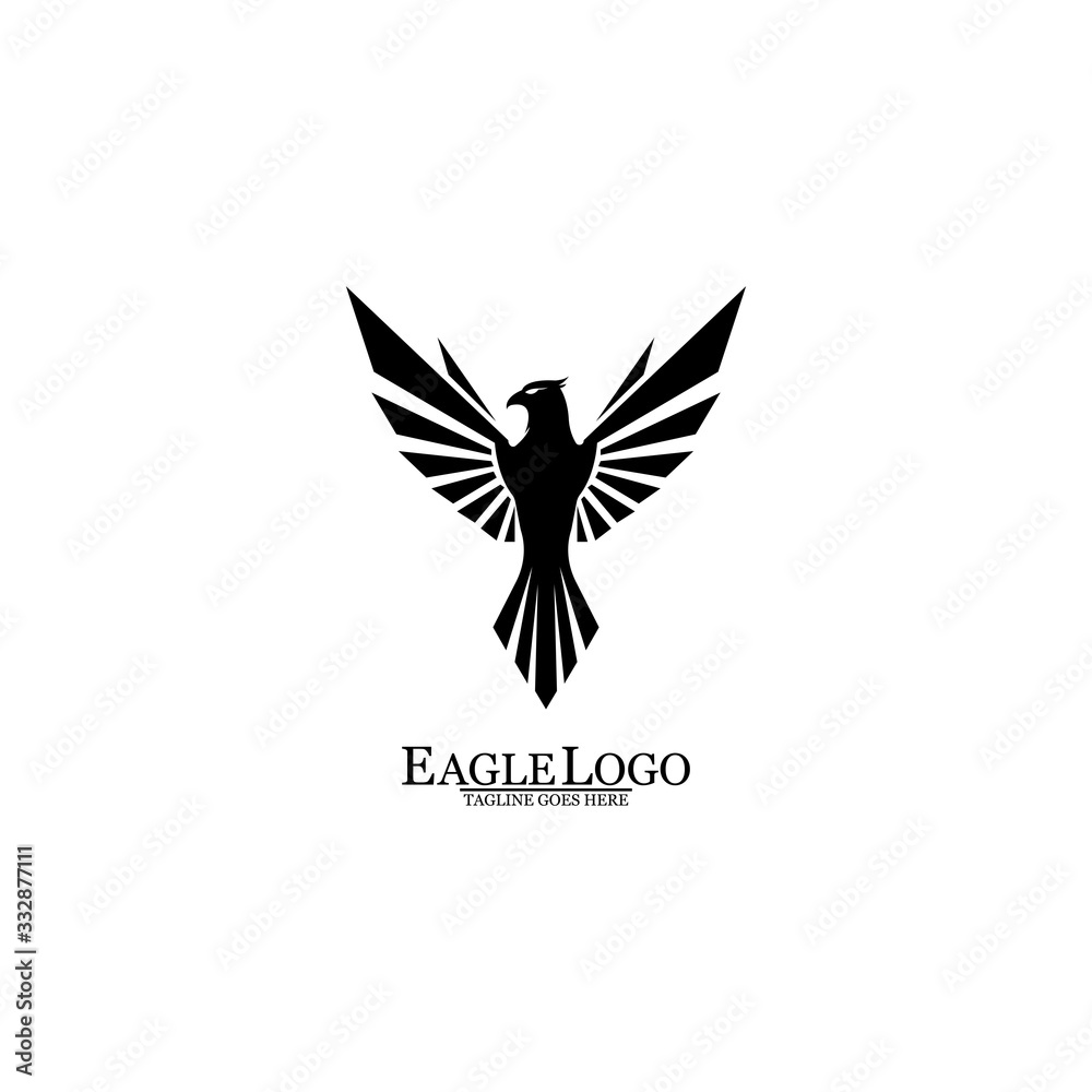 Obraz premium Eagle icon logo design vector template
