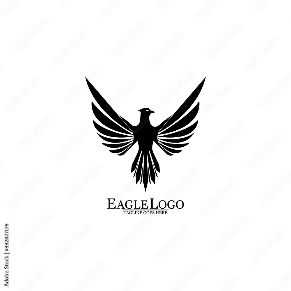 Obraz premium Eagle icon logo design vector template