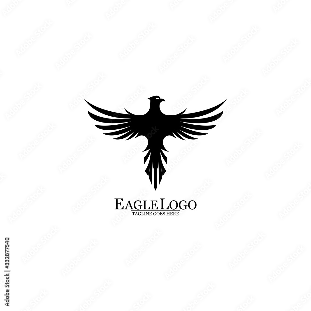 Obraz premium Eagle icon logo design vector template