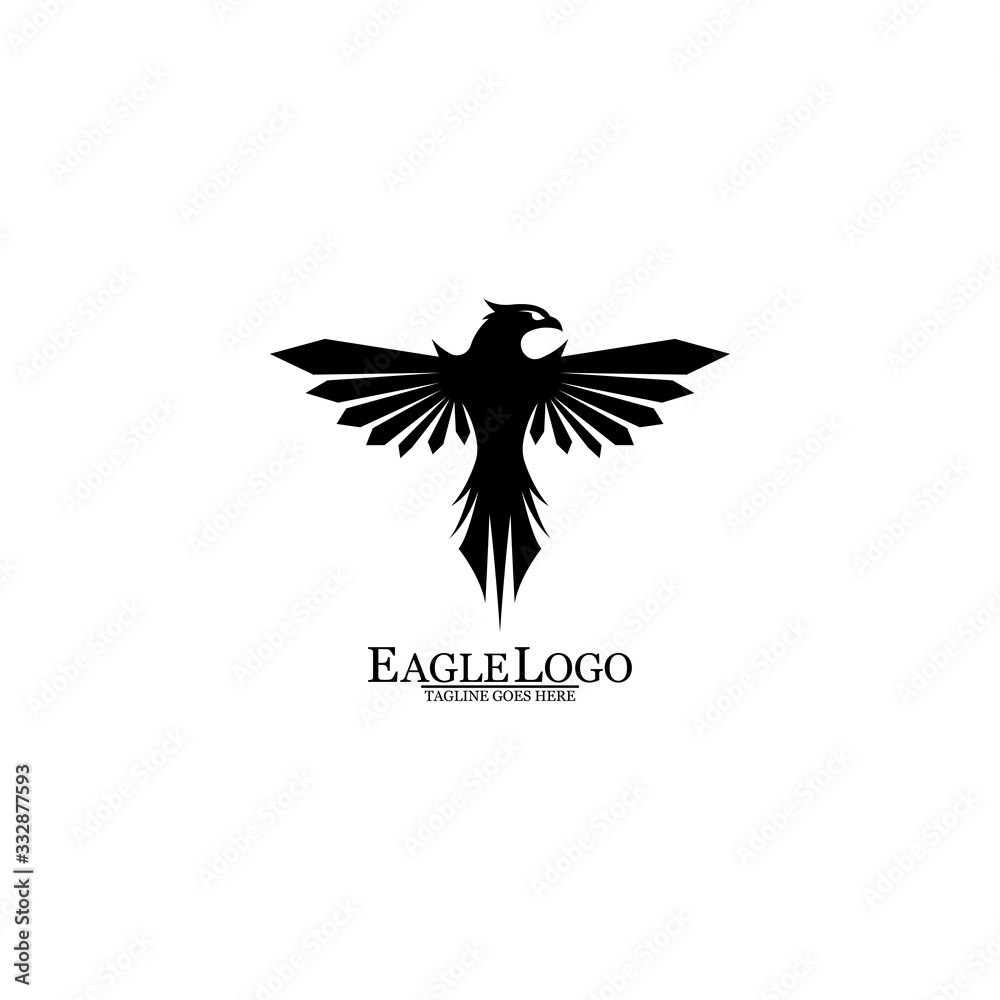 Obraz premium Eagle icon logo design vector template