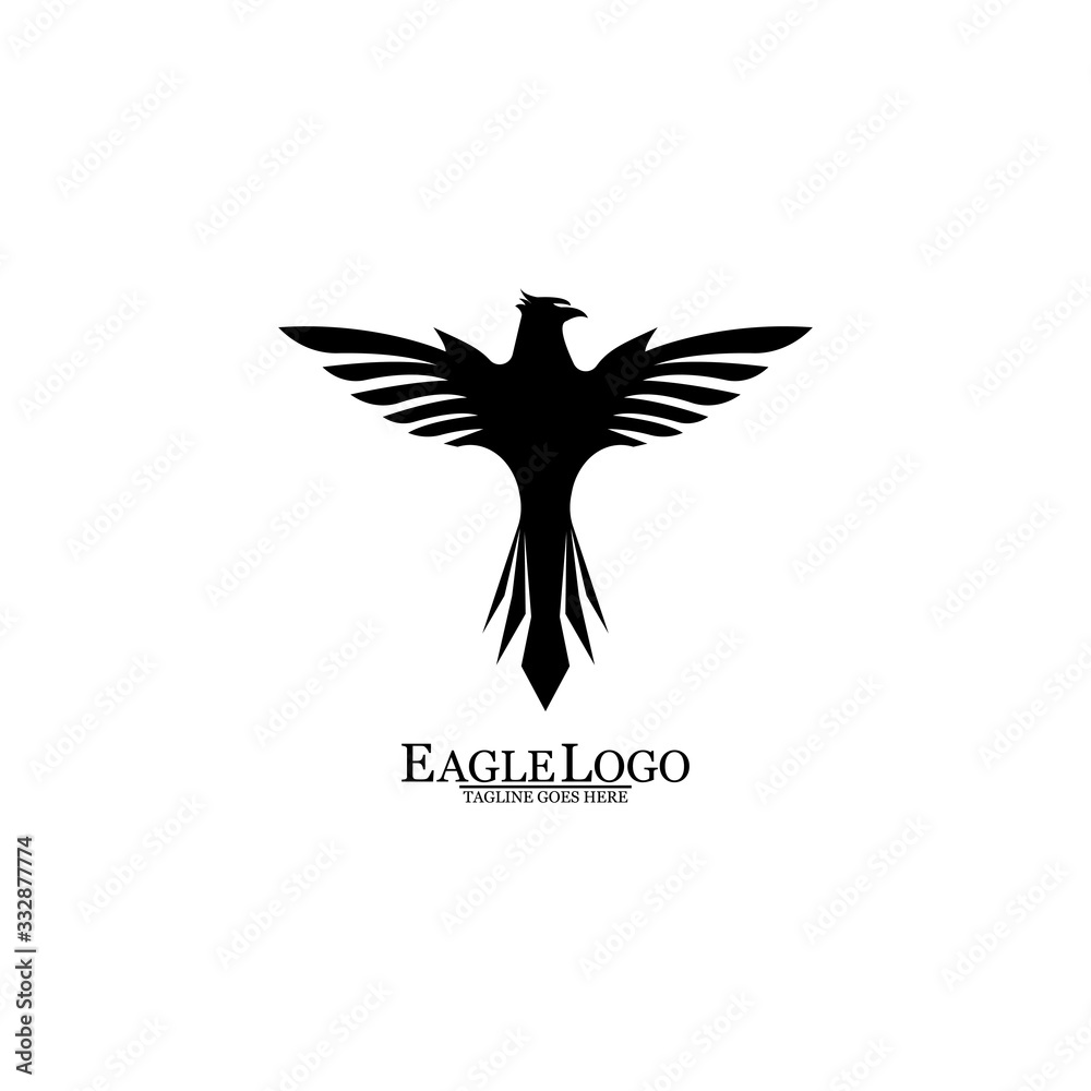 Obraz premium Eagle icon logo design vector template