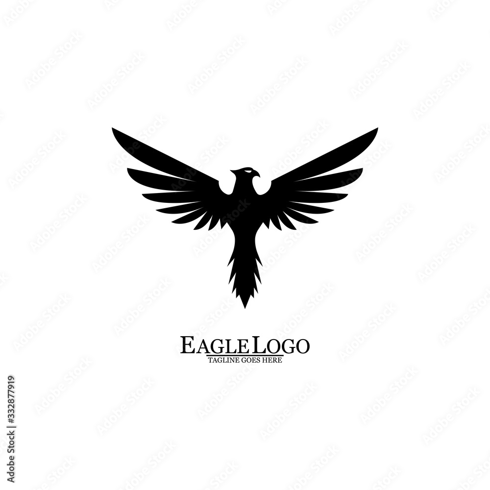 Obraz premium Eagle icon logo design vector template