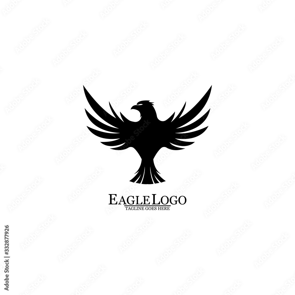 Obraz premium Eagle icon logo design vector template