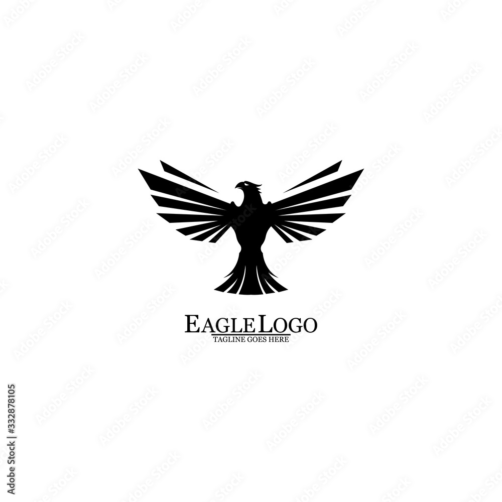 Obraz premium Eagle icon logo design vector template